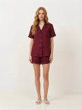 Maroon Shorts Night Suit