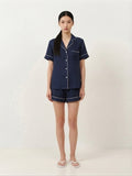 Navy Blue Shorts Night Suit