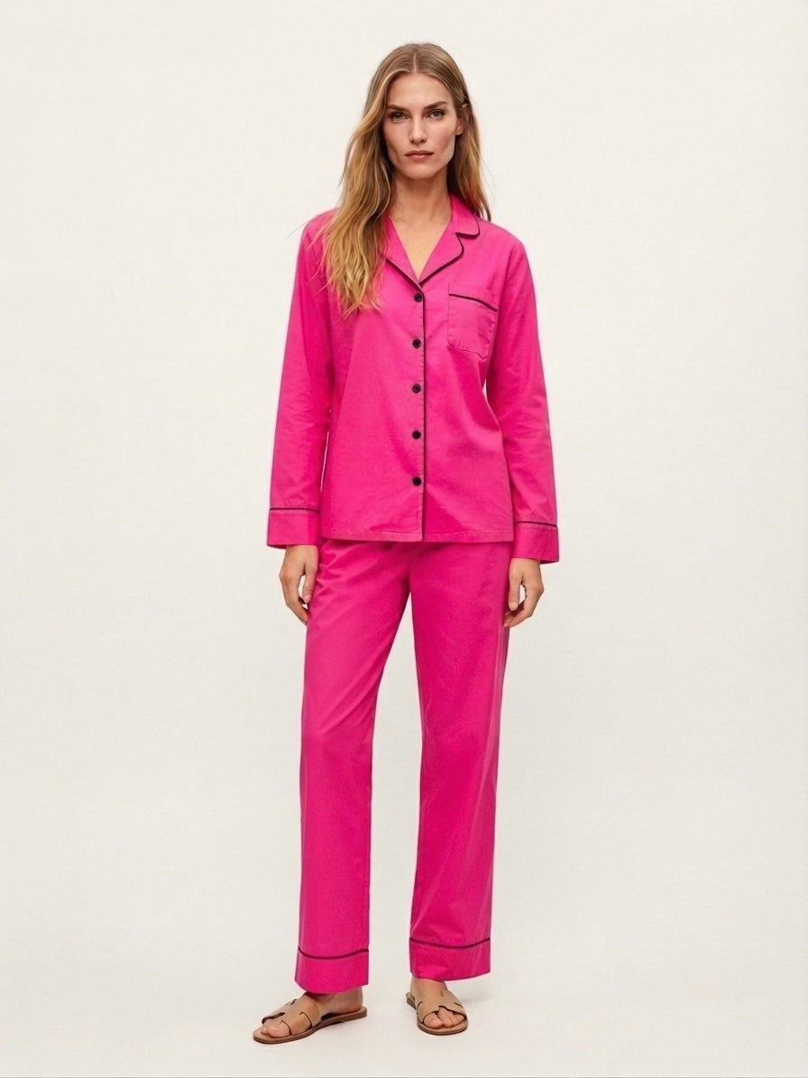 Fuchsia Pink Night Suit