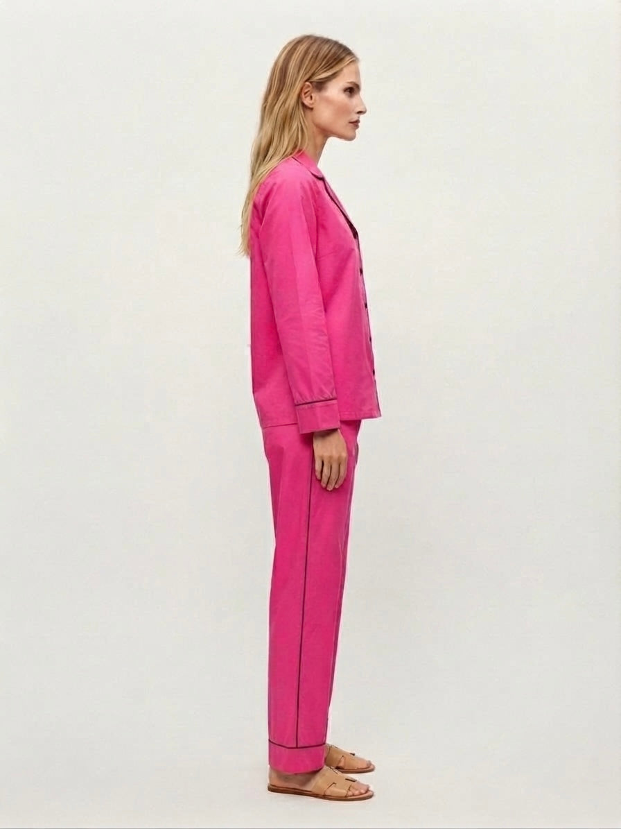 Fuchsia Pink Night Suit