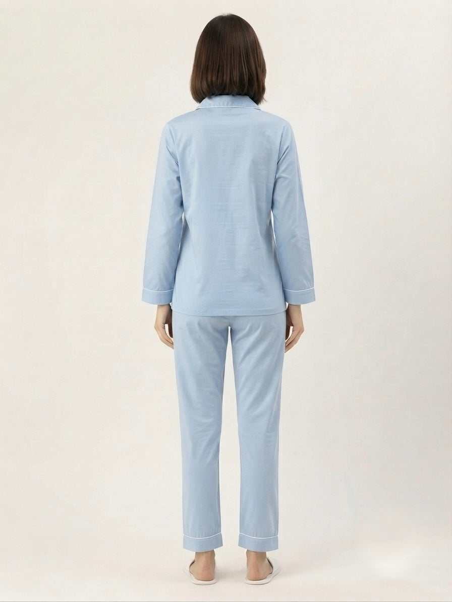Sky Blue Night Suit