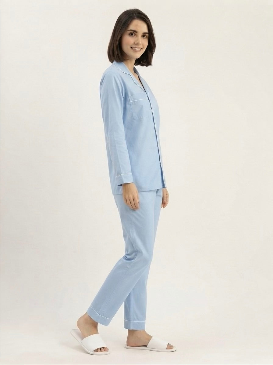 Sky Blue Night Suit