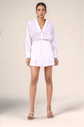White Loose Fit Cotton Co-ord Suit