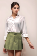 Pastel Green Pleated Skirt