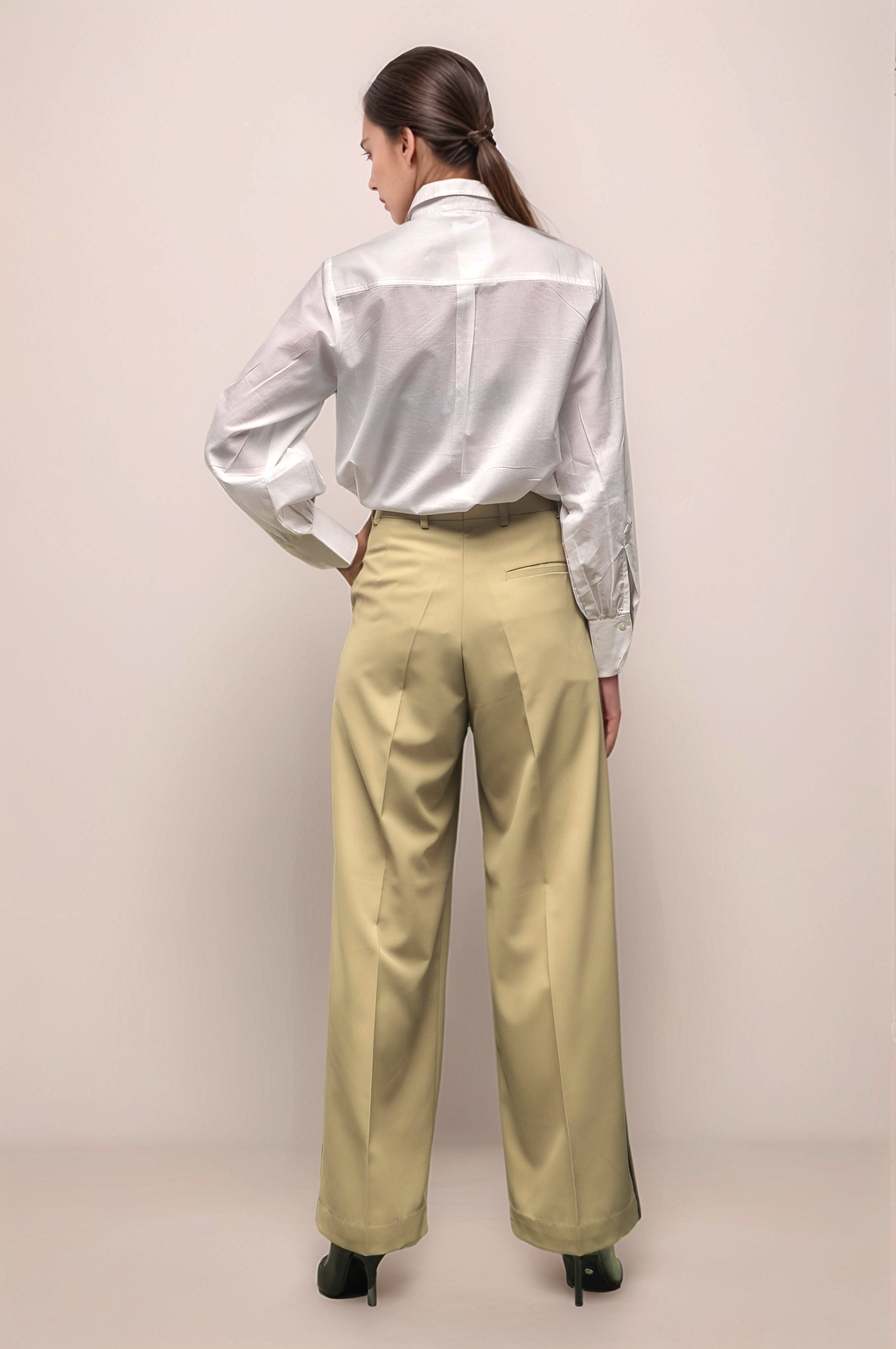 White Patch Pocket Cotton Shirt