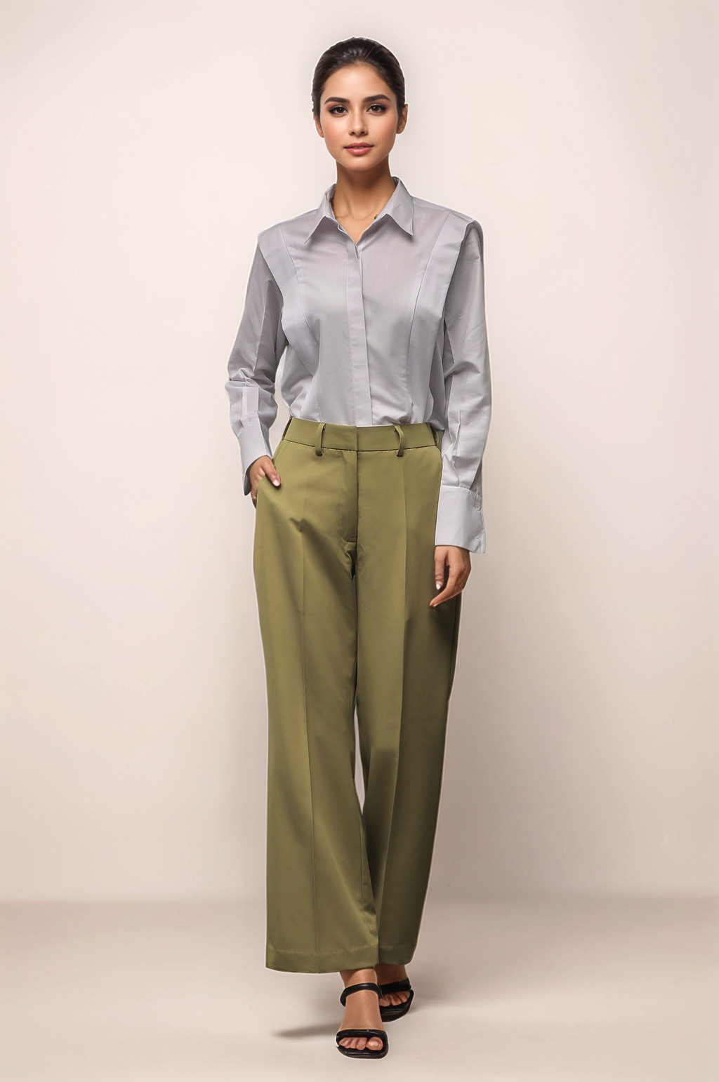 Light Green Parallel Trouser