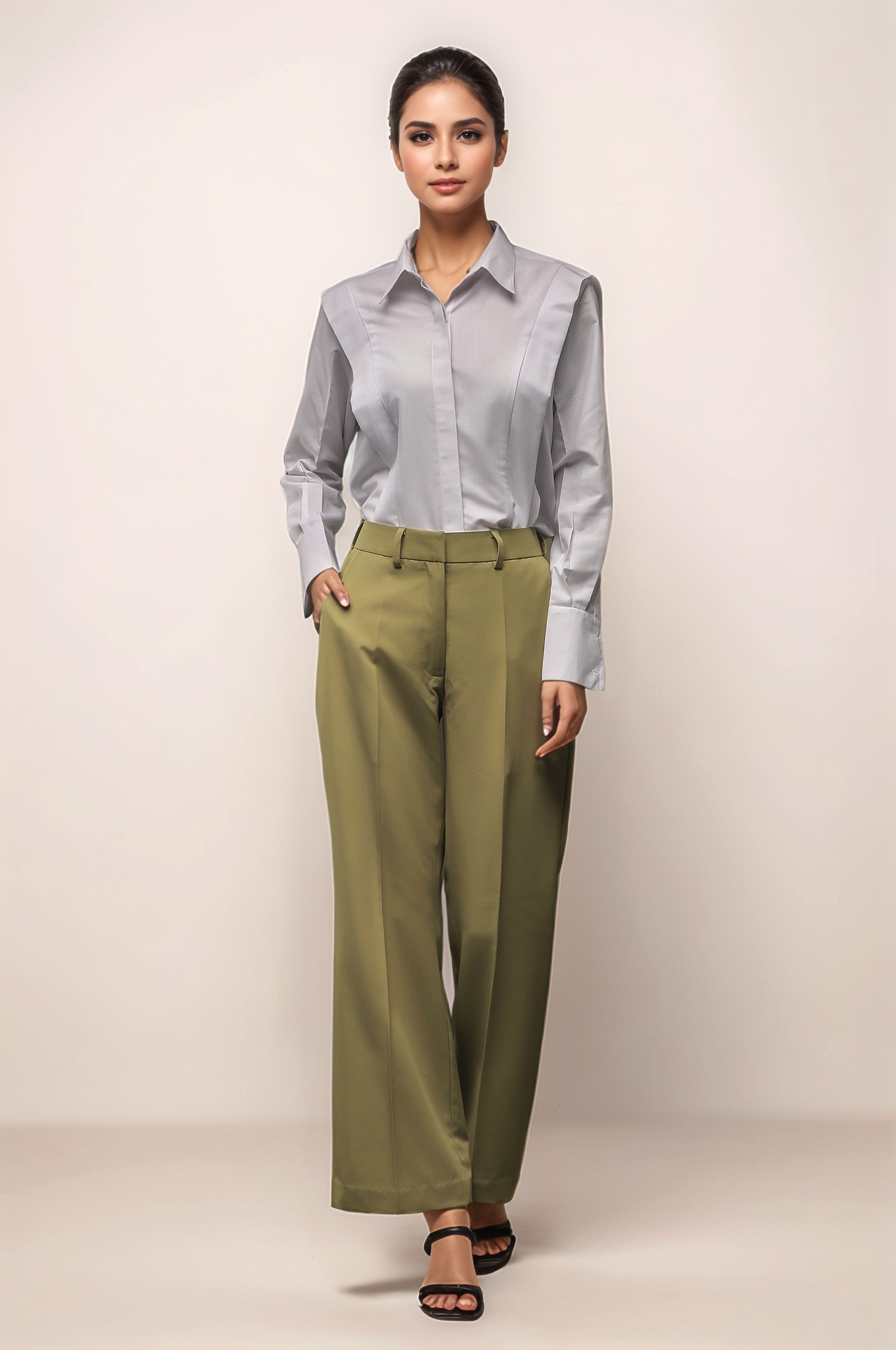 Light Green Parallel Trouser