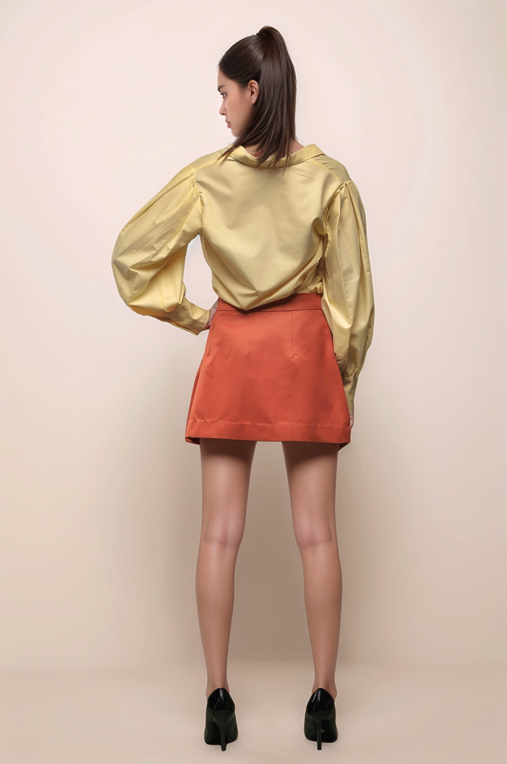 Pale Yellow Loose Fit Shirt