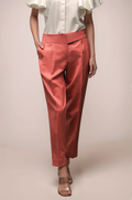 Peach Long Belt Trouser