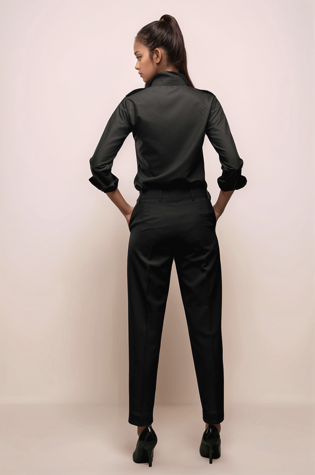 Black Tuxedo Trouser