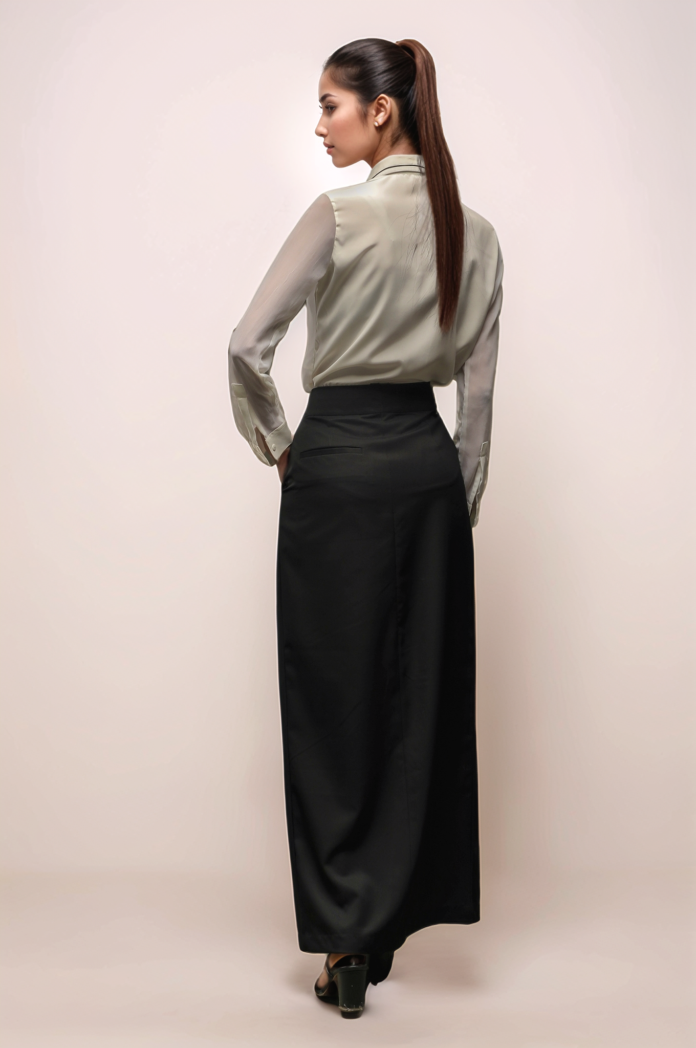 Full Length Black Skirt