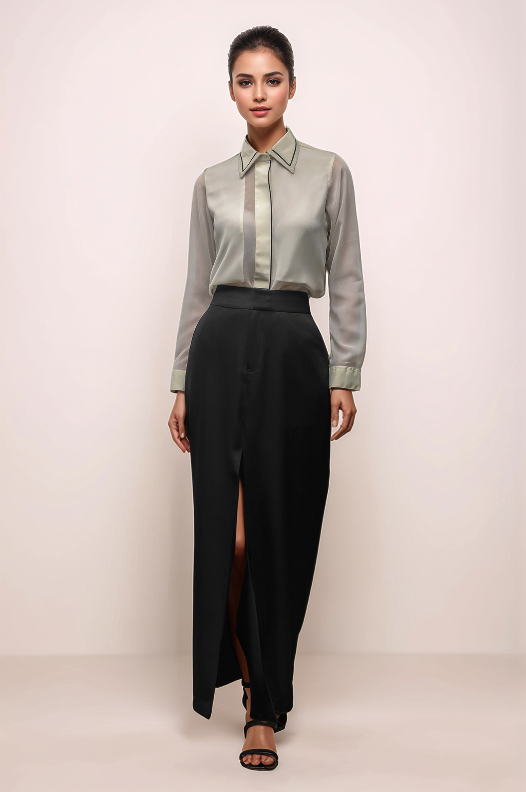 Full Length Black Skirt