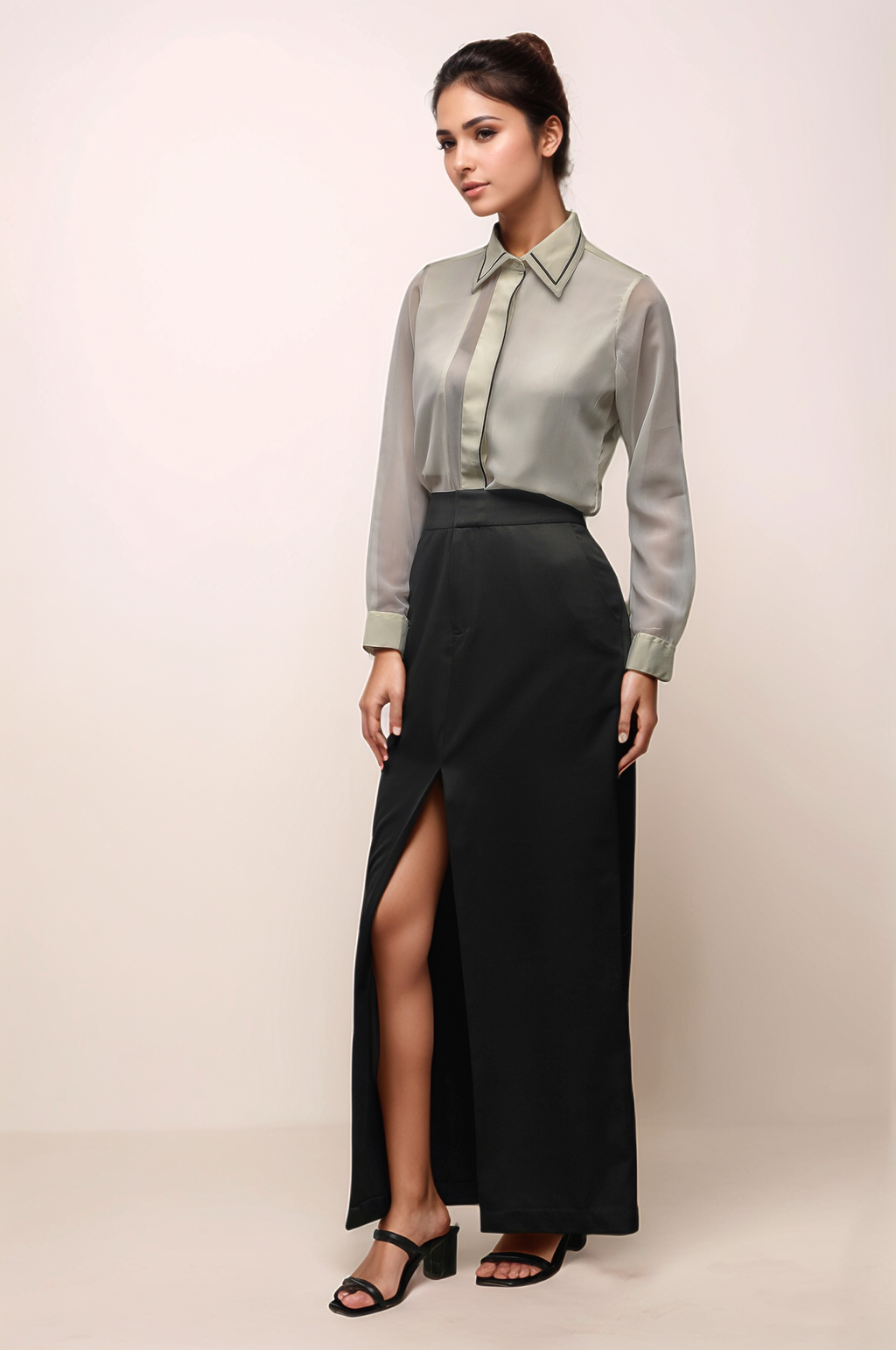 Full Length Black Skirt
