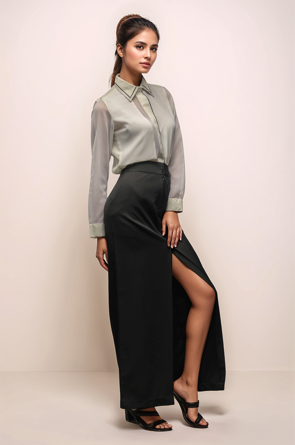 Full Length Black Skirt
