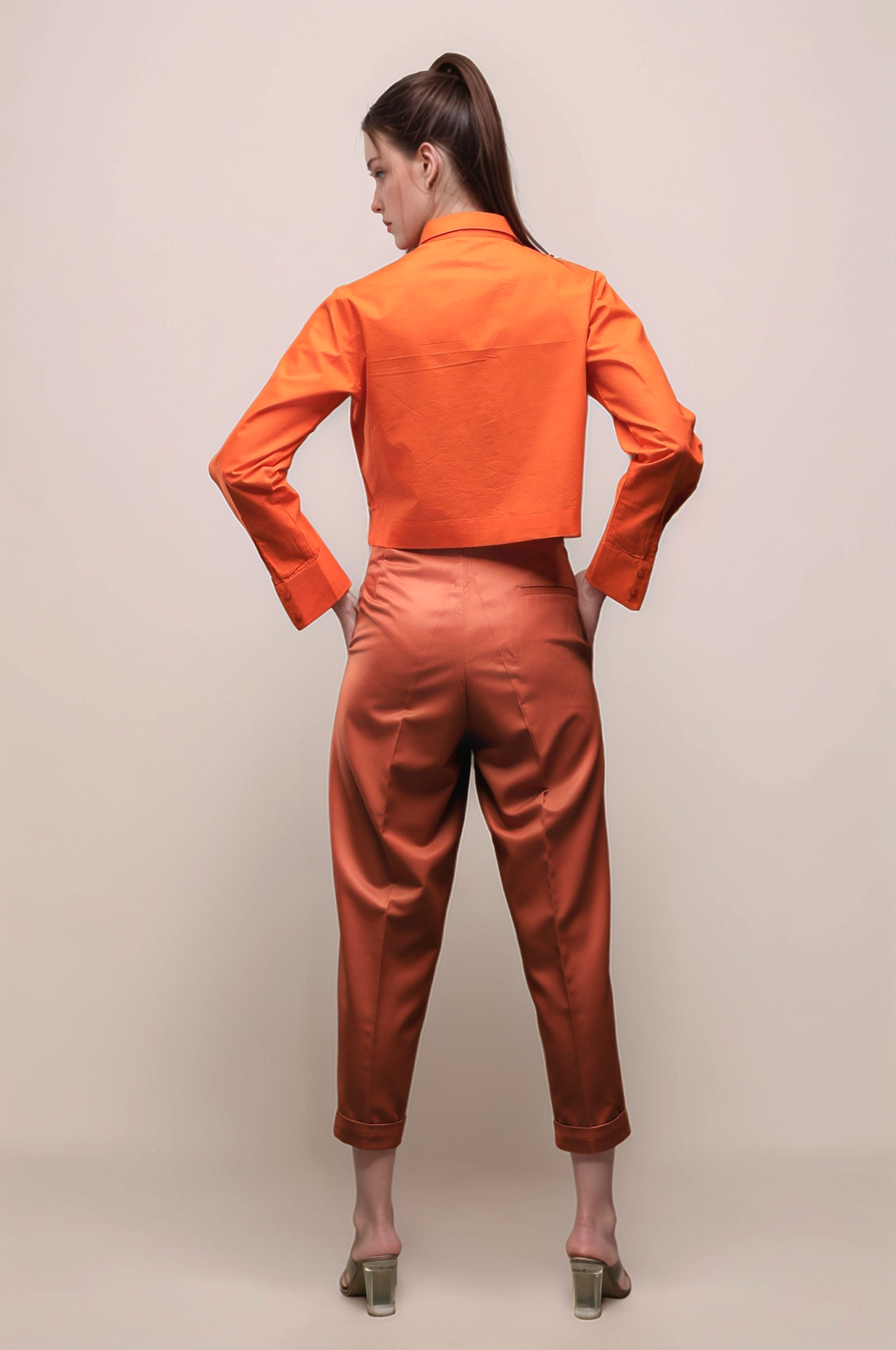 Rust Cropped Pant