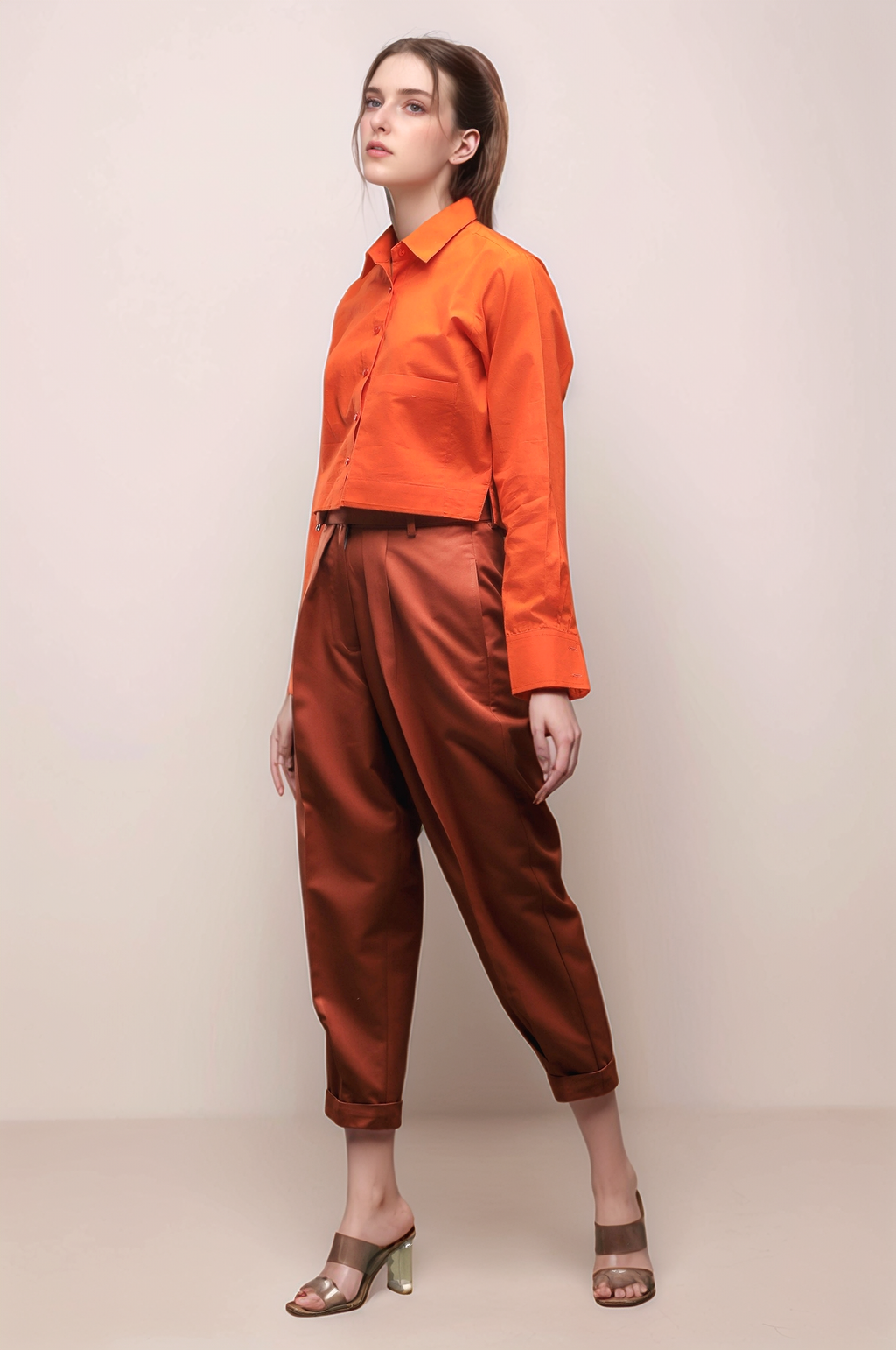 Rust Cropped Pant
