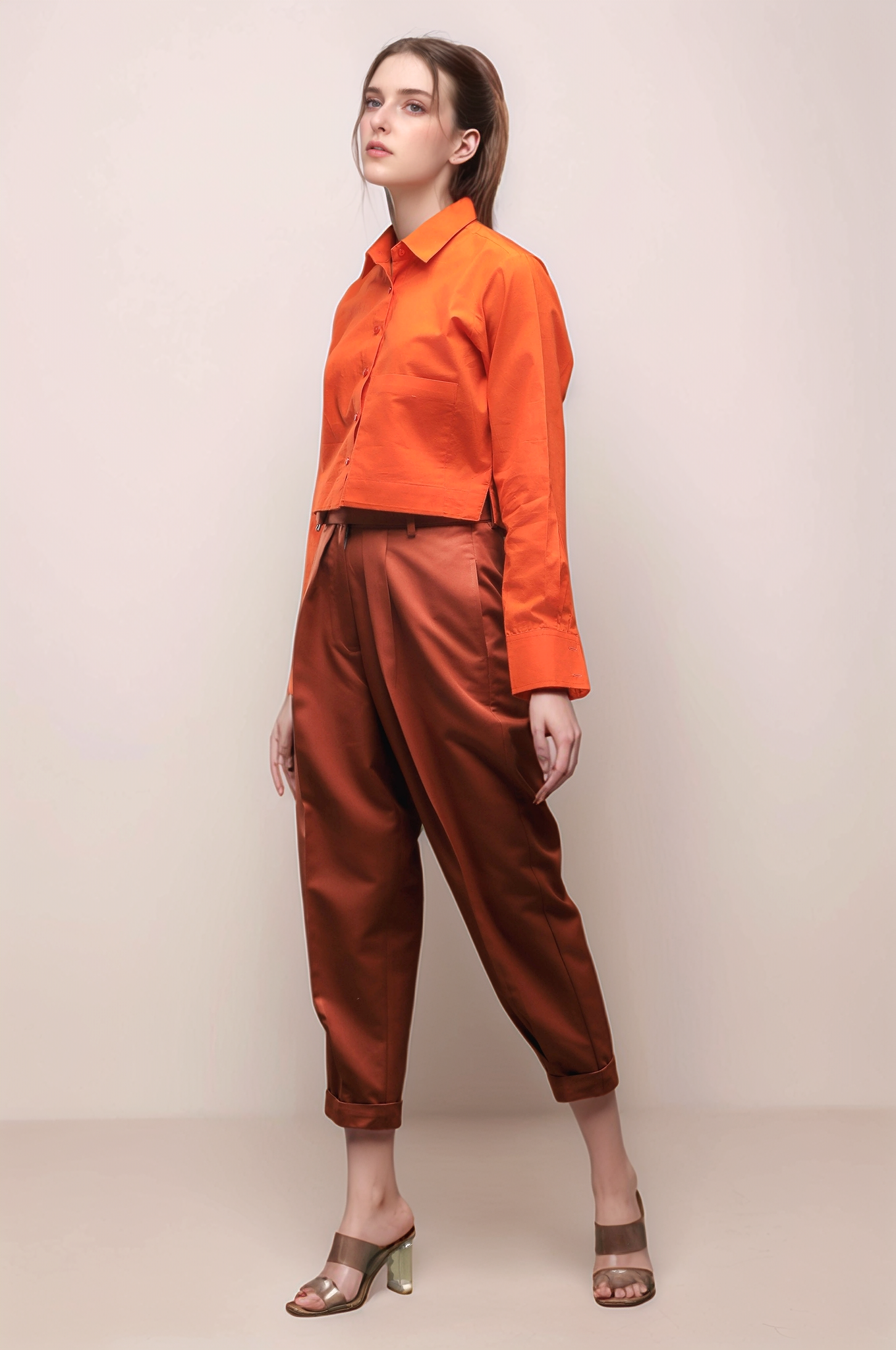 Rust Cropped Pant