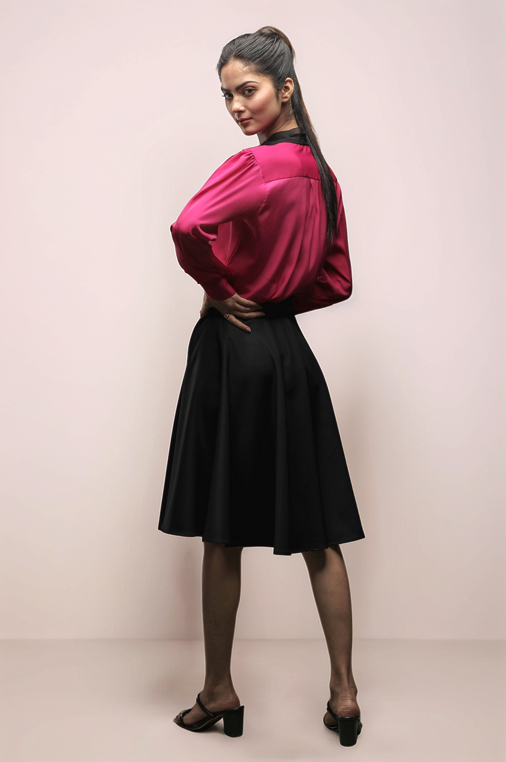 Black Umbrella Skirt