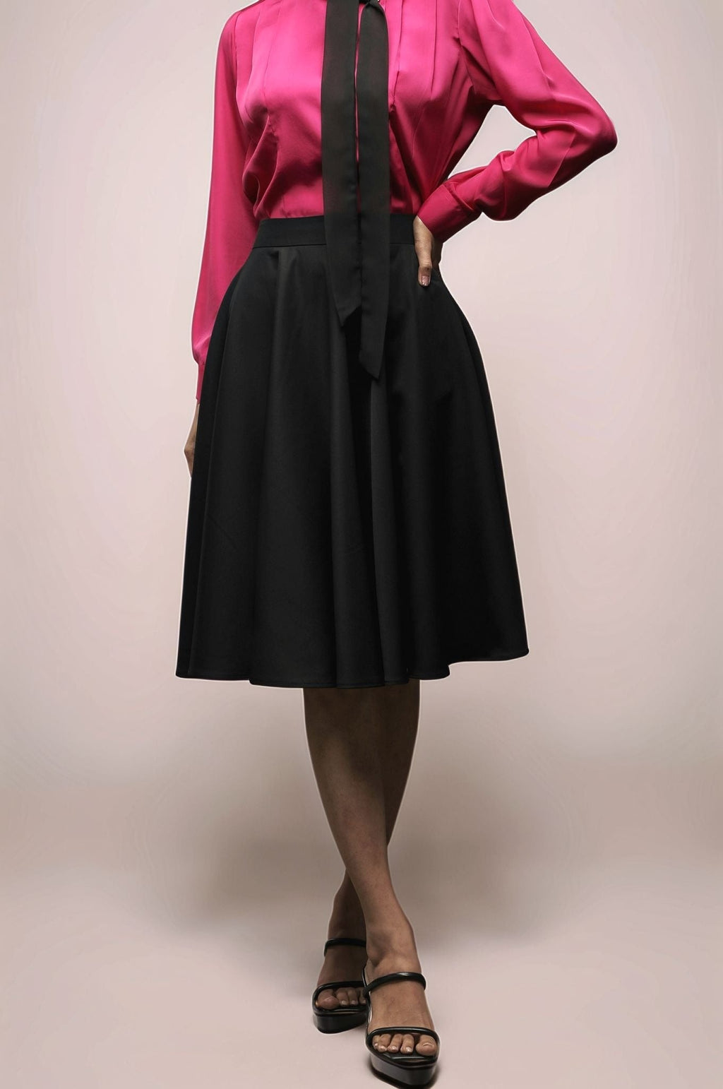 Black Umbrella Skirt