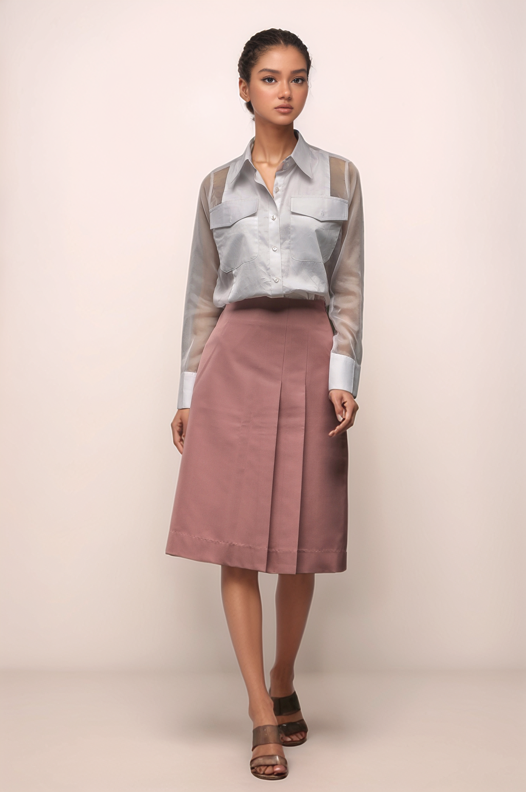 White Organza Shirt