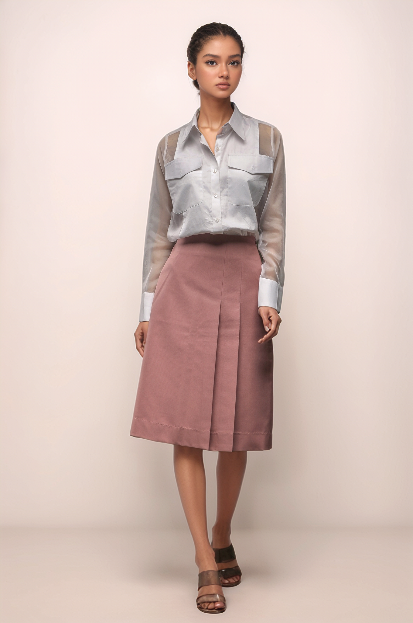 White Organza Shirt