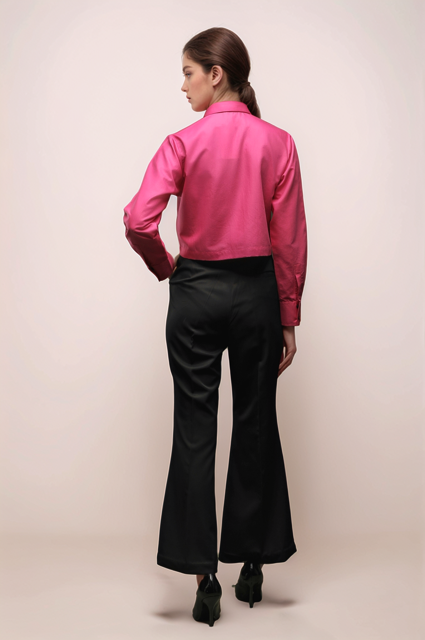 Black Bellbottom Trouser