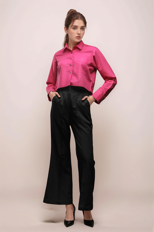 Black Bellbottom Trouser