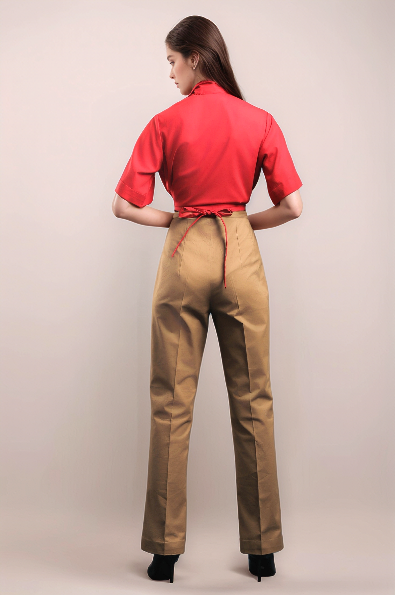 Brown Cotton Pants