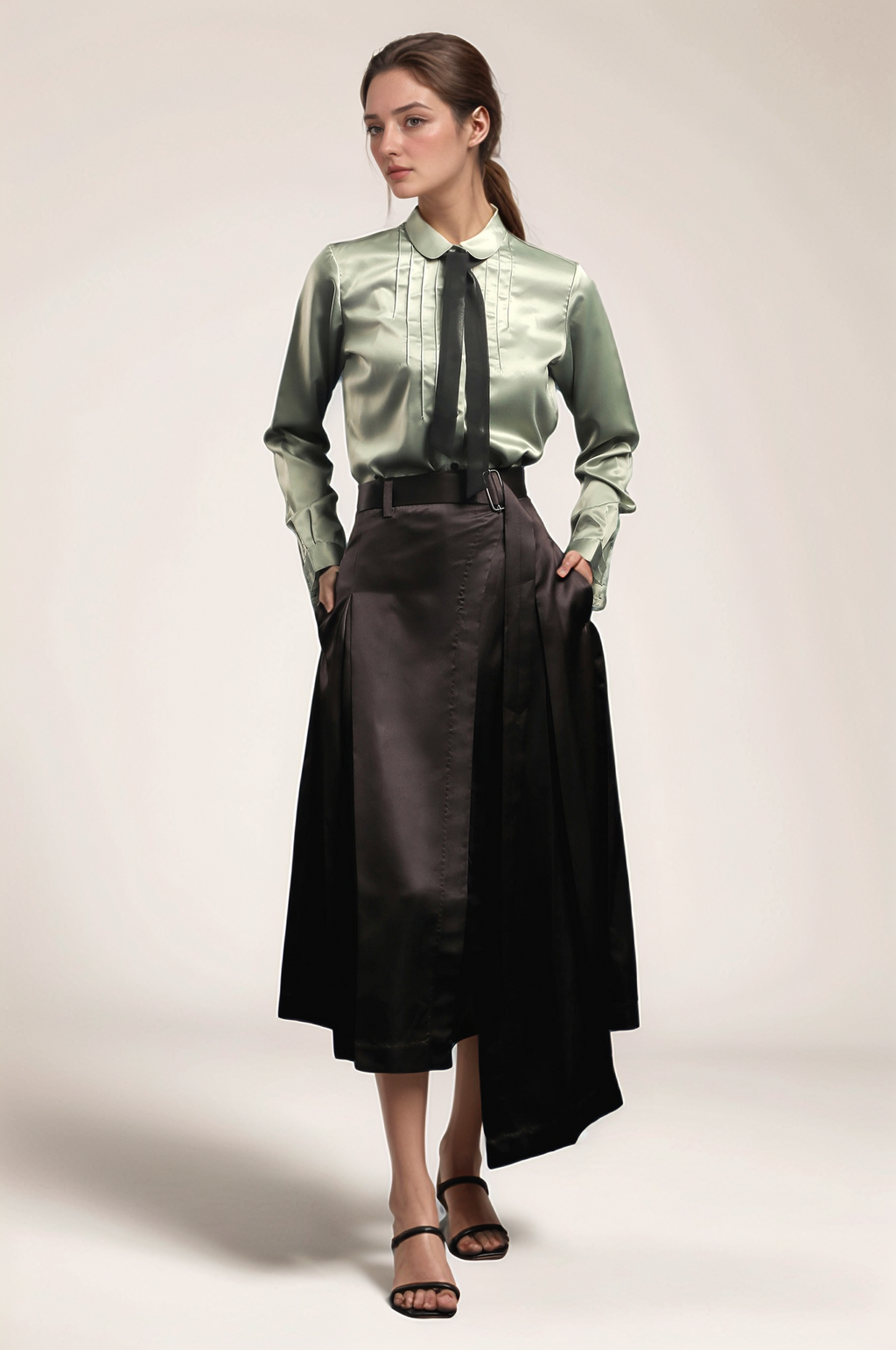 Pistachio Green Classy Shirt