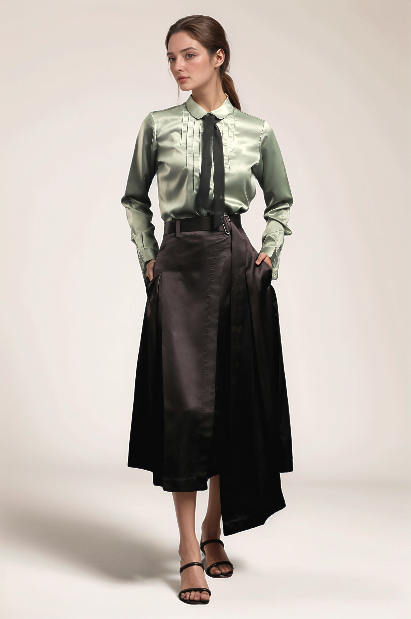 Pistachio Green Classy Shirt