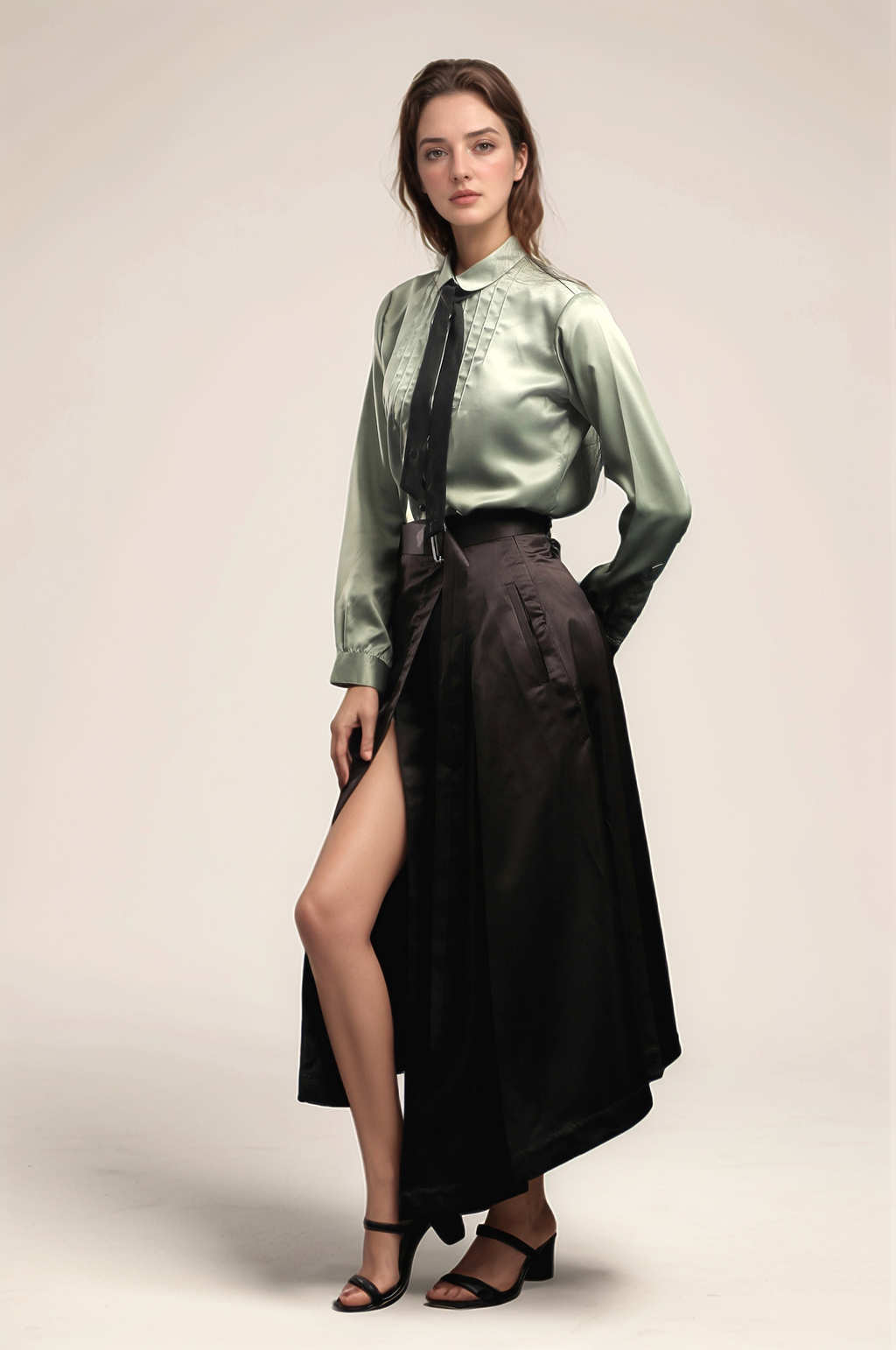 Pistachio Green Classy Shirt