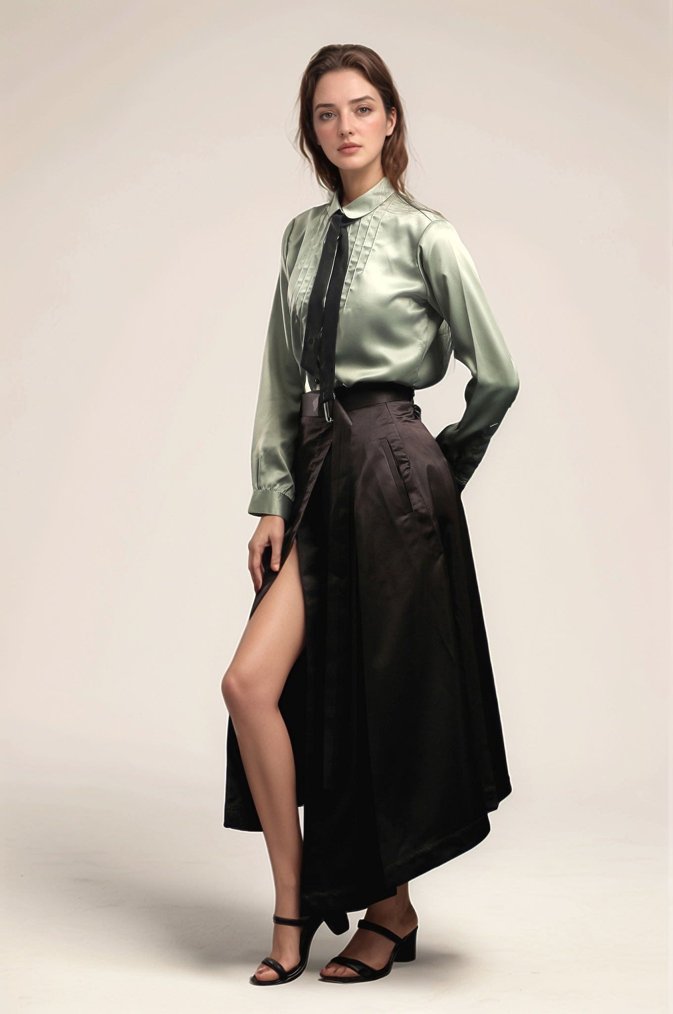 Pistachio Green Classy Shirt
