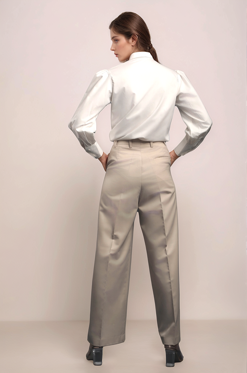 White Tuxedo Yoke Shirt