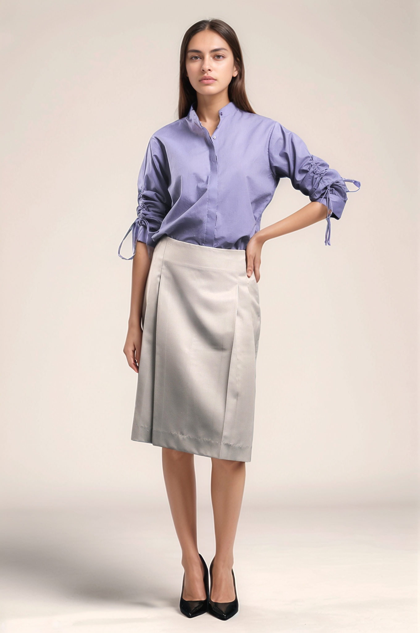 Lavender Cotton Shirt