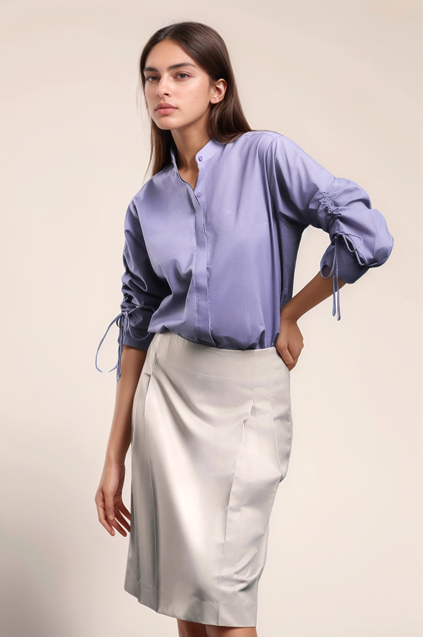 Lavender Cotton Shirt