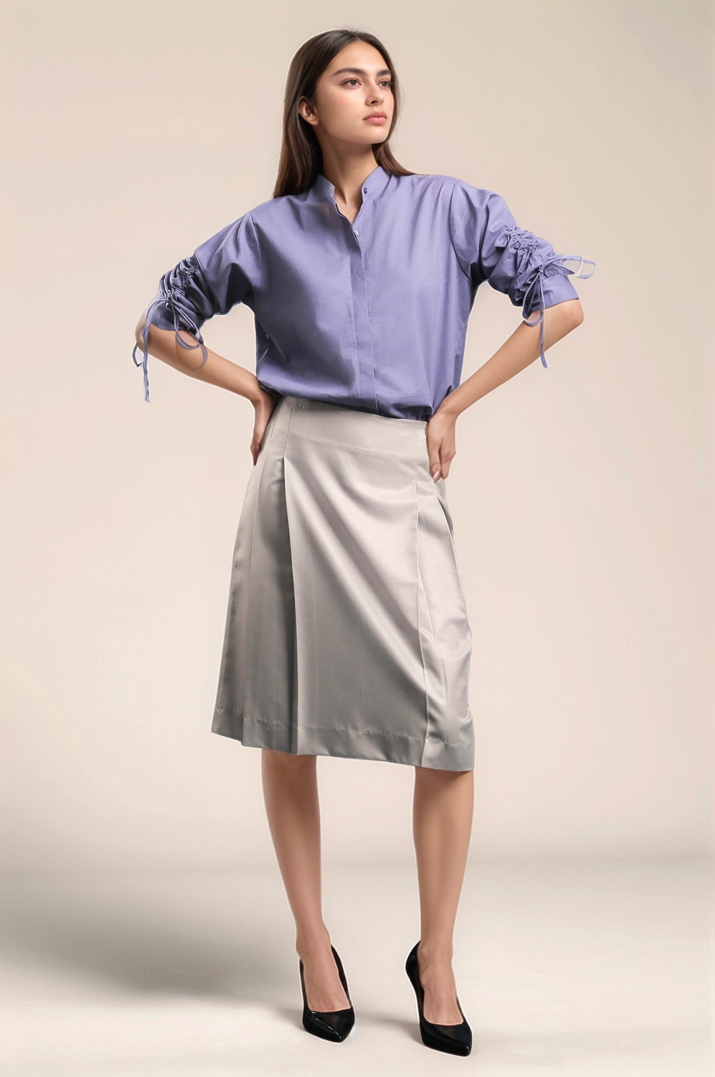Lavender Cotton Shirt
