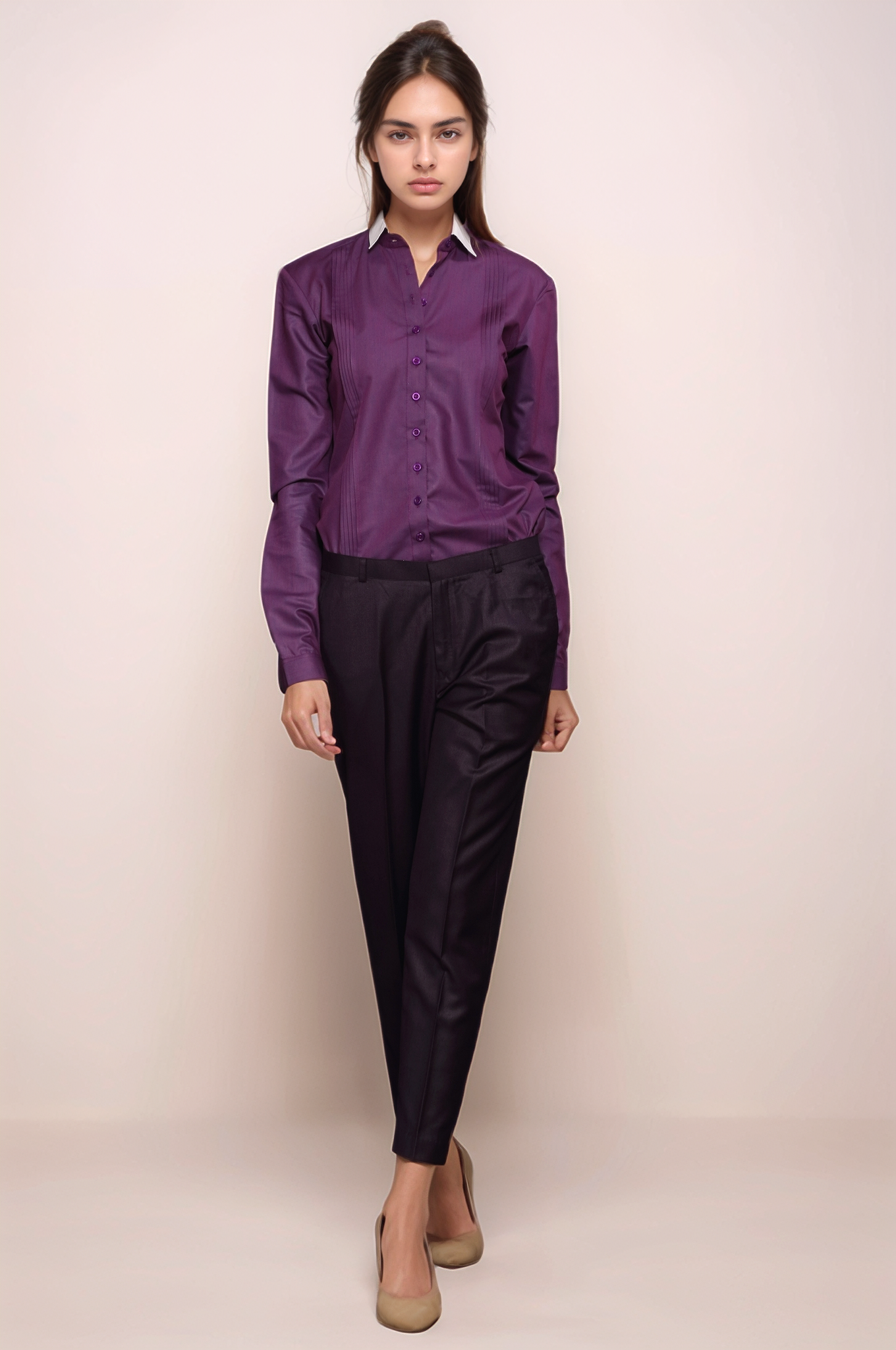 Deep Purple Slim Fit Trouser