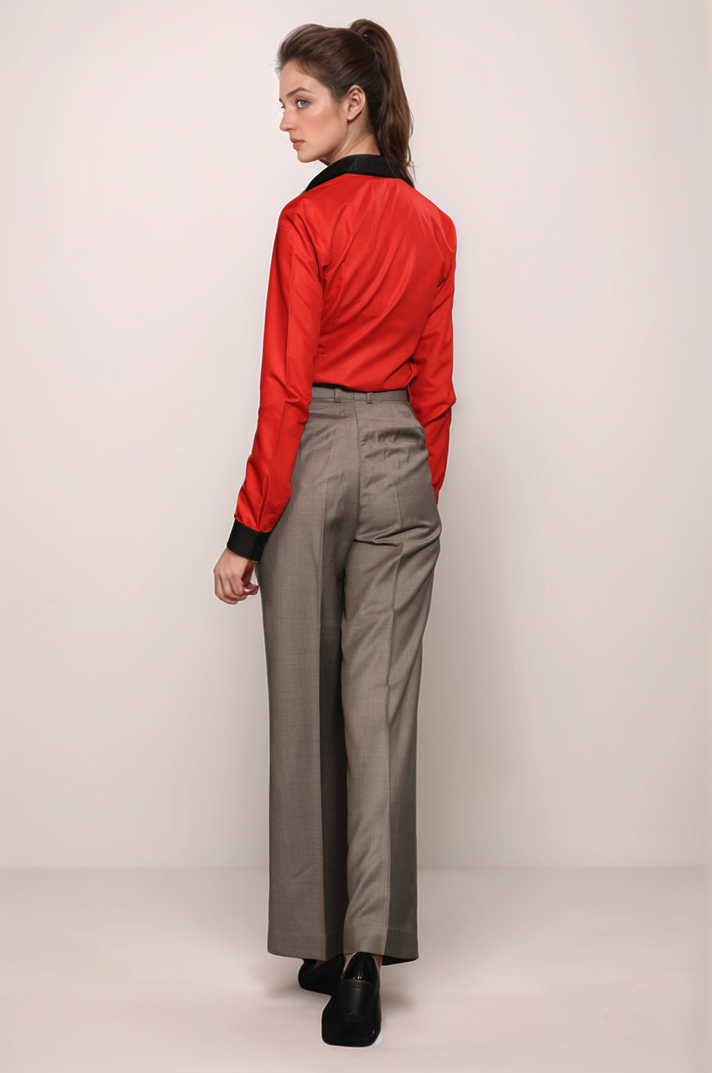 Red Classy Women Shirt