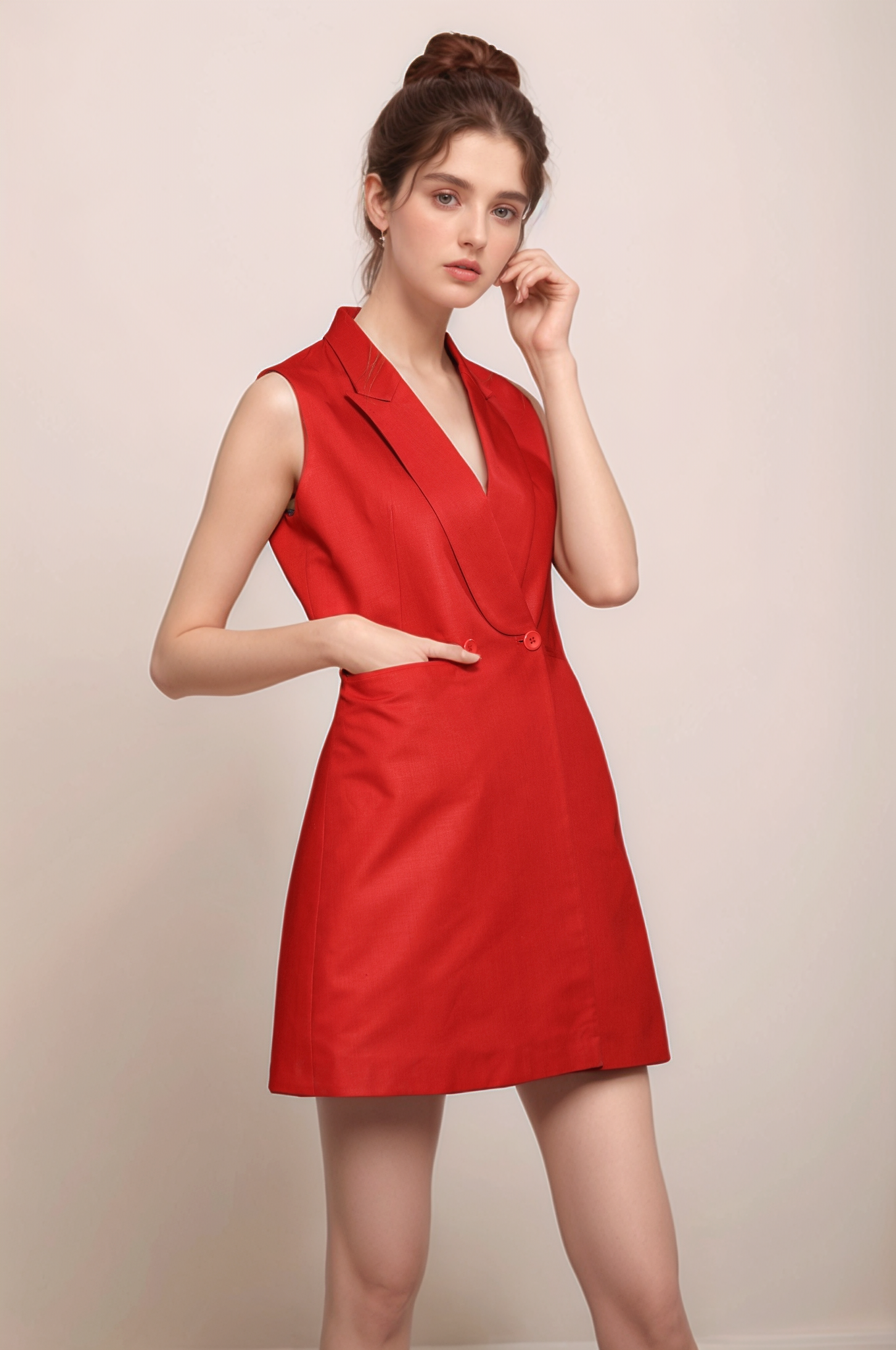 Red Dress Waistcoat