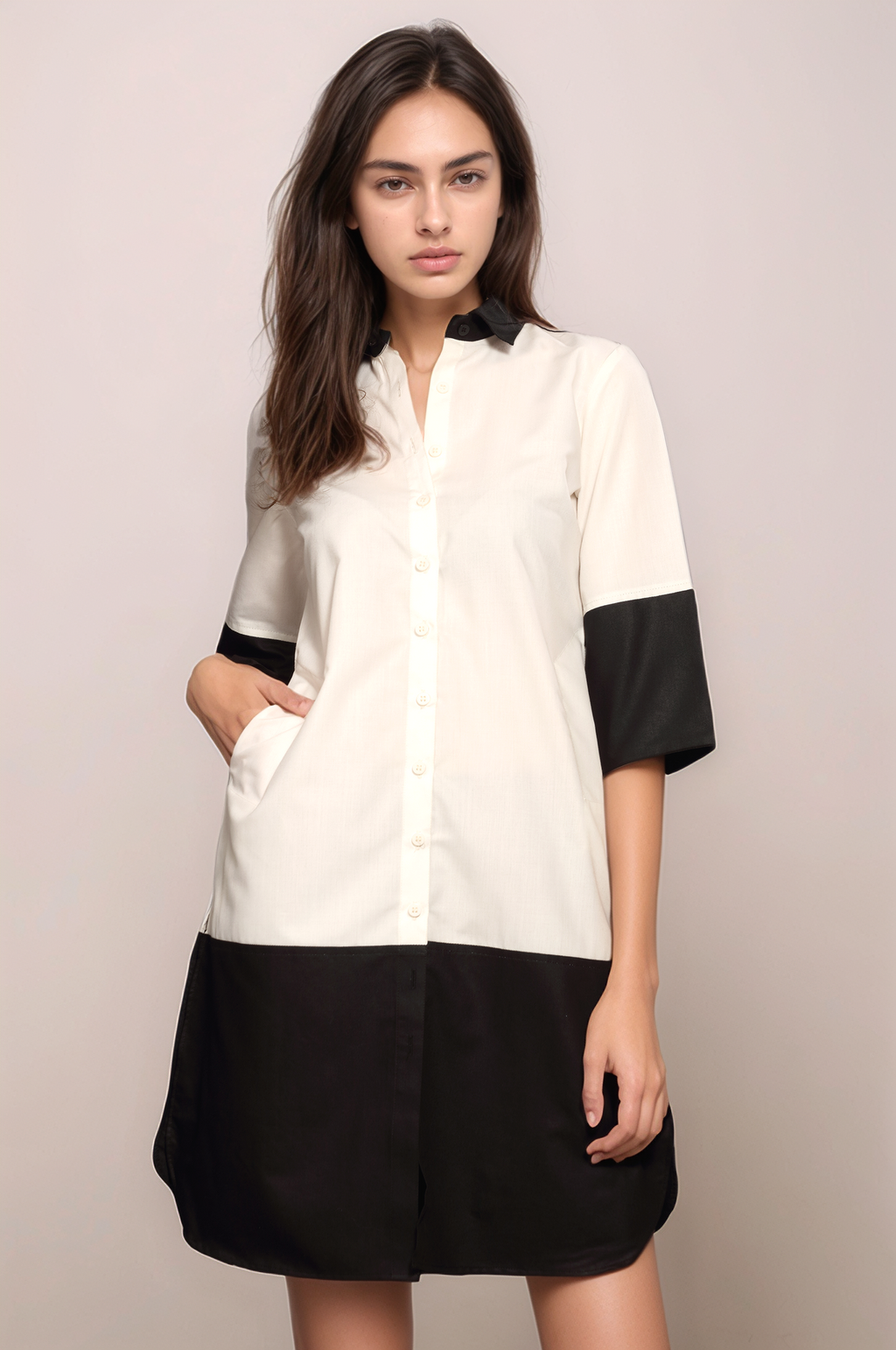 Black and White Tunic Shirt