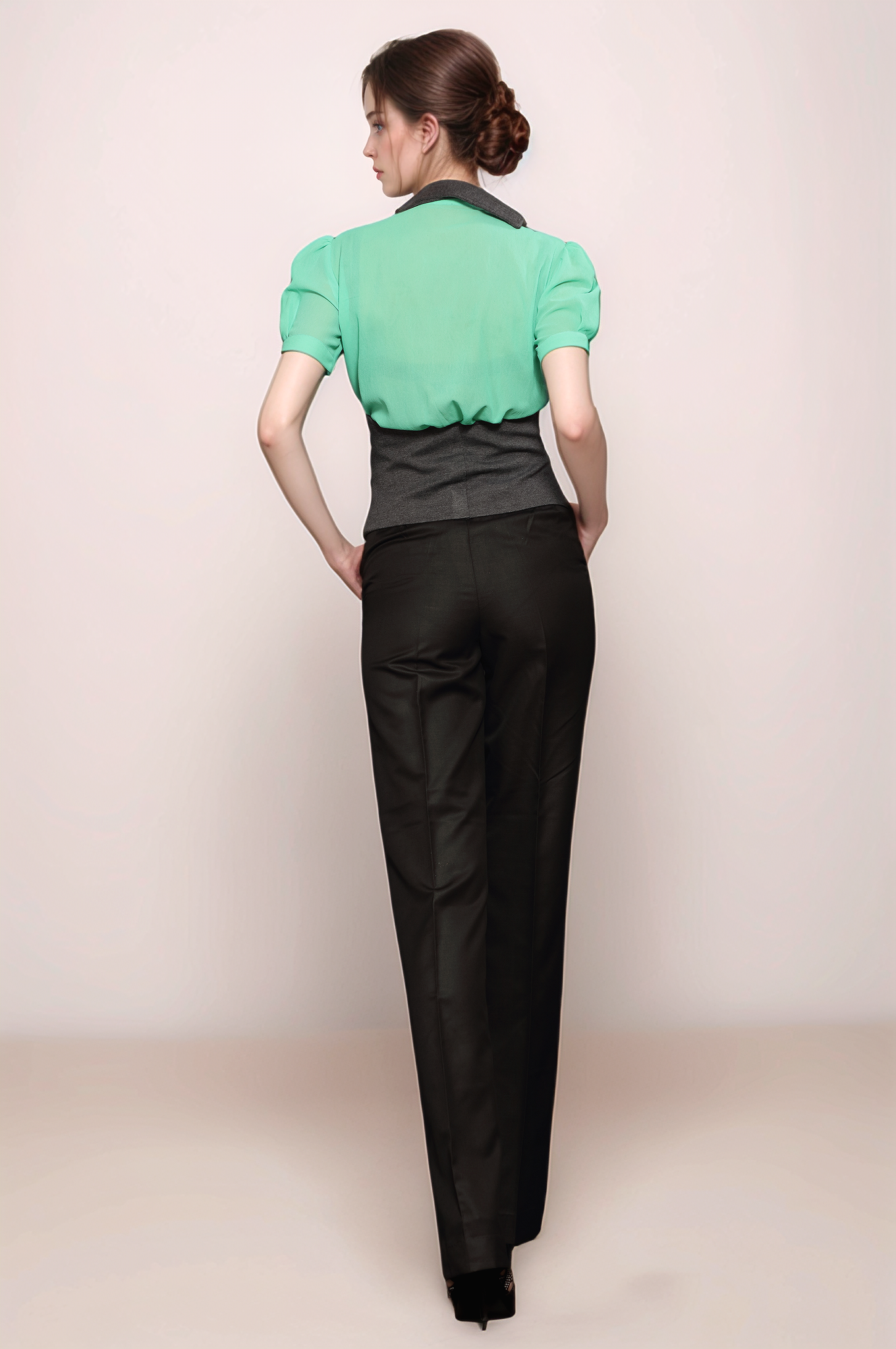 Black Parallel Trouser