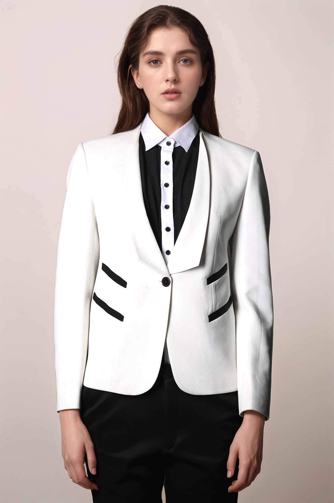 White Classy Blazer