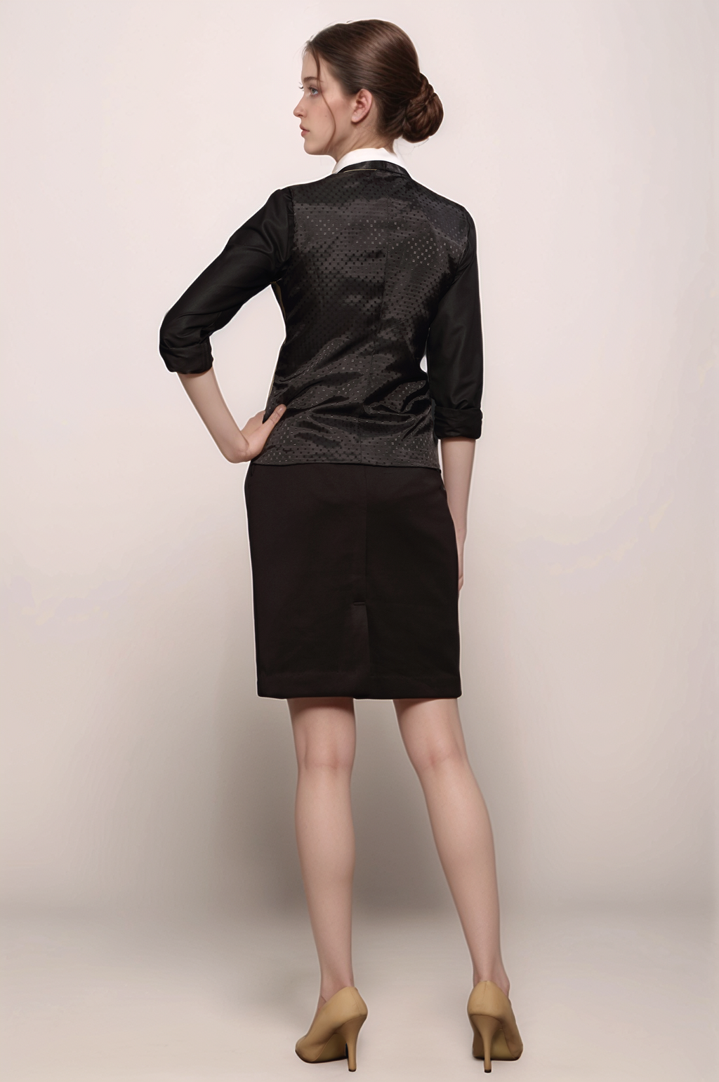 Beige Tuxedo Waistcoat