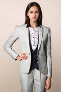 Off White Single Breasted Blazer