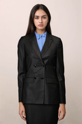 Black Double Breasted Blazer