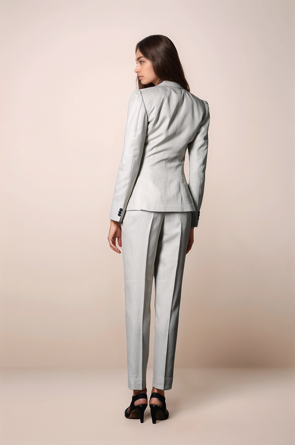 Off White Single Breasted Blazer