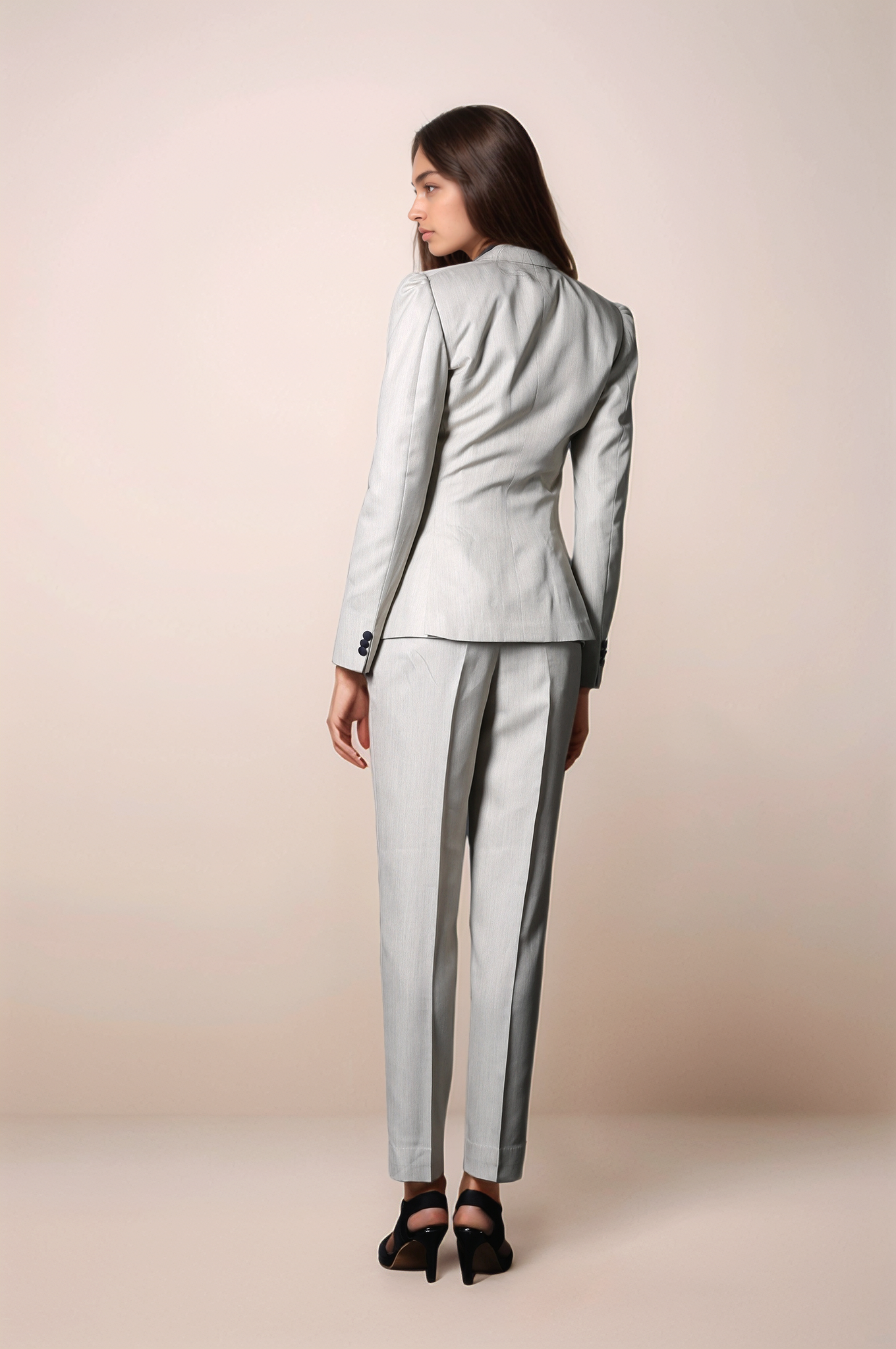 Off White Single Breasted Blazer
