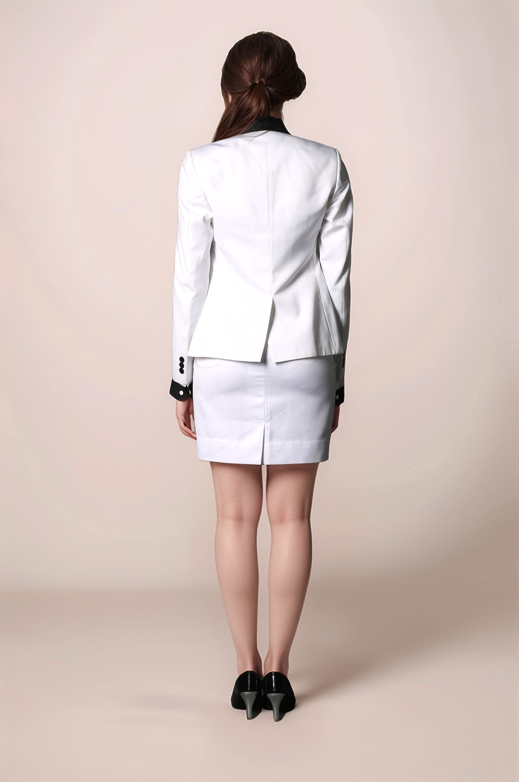 Black-White Tuxedo Coat