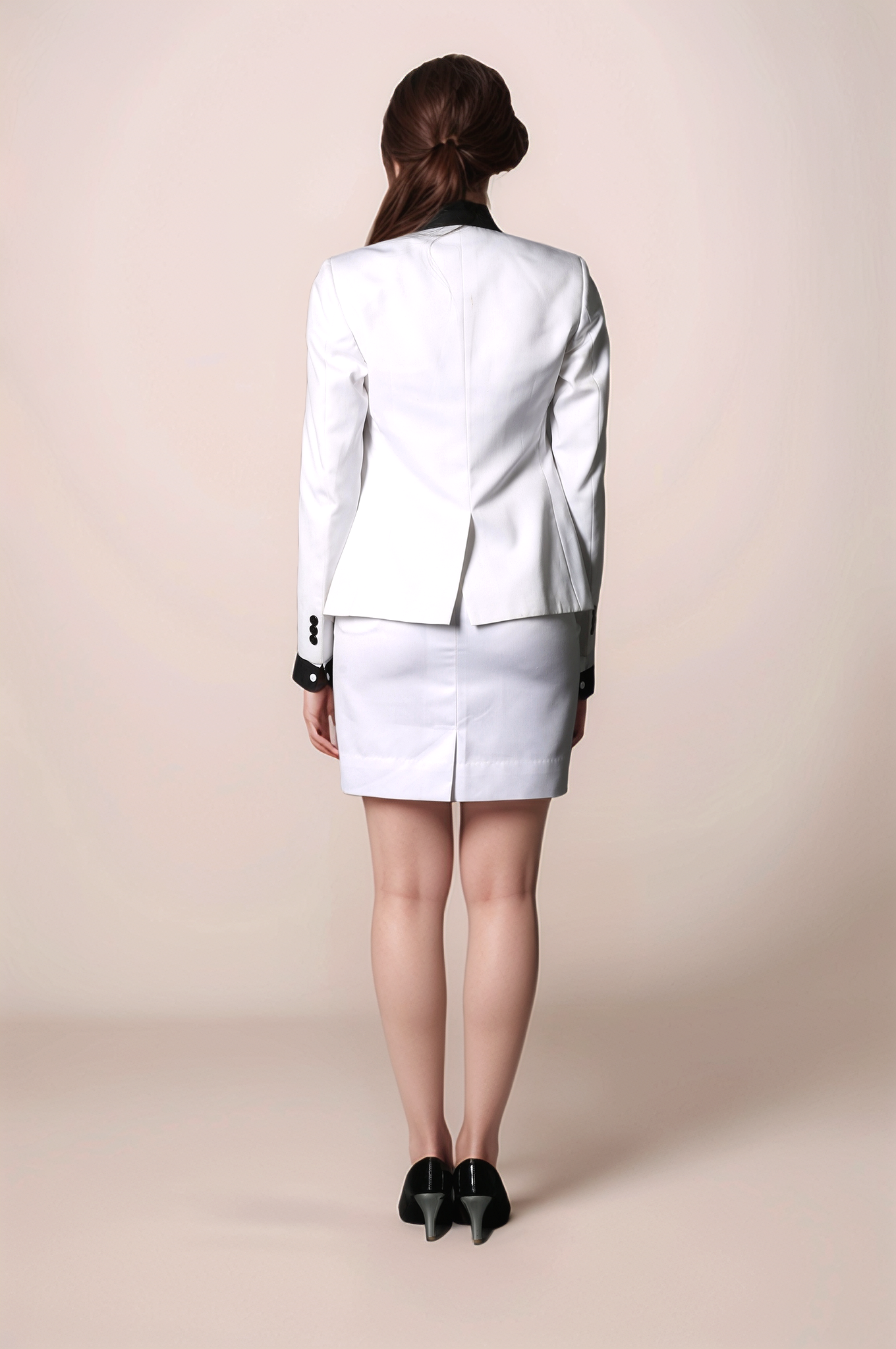 Black-White Tuxedo Coat