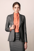 Beige Front Pleated Coat